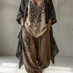 Thalia | Bohemian Draped Three-Piece Set