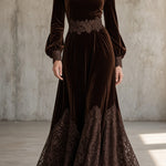 Giselle | Lace-Trimmed Maxi Dress