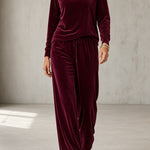 Taylor | Velvet Two-Piece Pant Set
