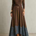 Abigail | Lace-Hem Maxi Dress