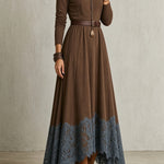 Abigail | Lace-Hem Maxi Dress
