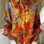 Melrose™ | Vintage Botanical Print Button Blouse