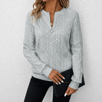 Heidi™ | Textured Quarter-Zip Sweater