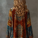 Amelie | Stylish Velvet-Touch Bohemian Cardigan