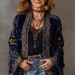 Carcy | Boho Embroidered Kimono Cardigan