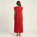 Bridget | Ruffled V-Neck Maxi Dress
