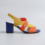 Elara | Women's Cross Strap Block Heel Pumps