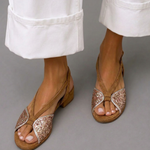 Valeria | Glitter Flat Sandals