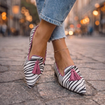 Dianna | Loafers with Tassels and Animal Print