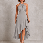 Chloe | Halter Ruffle Hem