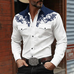 Colton | Western Print Button-Up Shirt