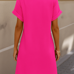 Savannah | Linen Blend Midi Shirt Dress