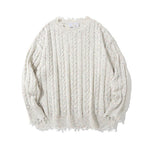 Torn-edge Twist Sweater