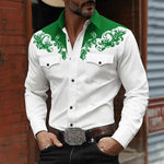 Colton | Western Print Button-Up Shirt
