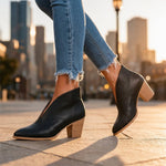 Carina V-Cut Ankle Boots