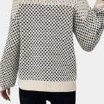 Rachael – Color-Block Crew Neck Sweater