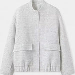 Alvera Textured Casual Jacket Featuring Practical Pockets