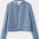 Alvera Textured Casual Jacket Featuring Practical Pockets