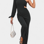 Asymmetrical Knot Detail Jumpsuit by Sahar