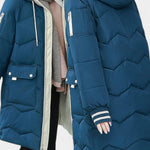 Bella Hooded Quilted Coat with Zipper Fastening