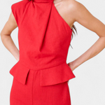 Asymmetrical Linen-Cotton Jumpsuit by Nerida