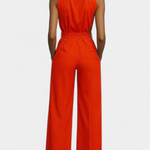 Ariella Structured Lapel Casual Jumpsuit