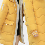 Bella Hooded Quilted Coat with Zipper Fastening