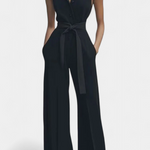 Ariella Structured Lapel Casual Jumpsuit
