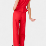 Asymmetrical Linen-Cotton Jumpsuit by Nerida