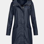 Beige Carmélia Long Waterproof Parka with Adjustable Hood