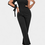 Asymmetrical Knot Detail Jumpsuit by Sahar
