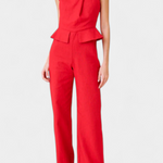 Asymmetrical Linen-Cotton Jumpsuit by Nerida
