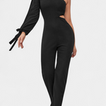 Asymmetrical Knot Detail Jumpsuit by Sahar