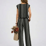 Alessia - Elegant Striped Two-Piece Set