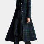 Bea | Timeless Plaid Statement Long Coat