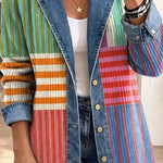 Harper | Retro Geometric Pattern Art Style Jacket