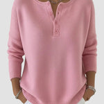 Natalie | Timeless Knit Henley Sweater