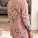 Lucetta™ | Embroidered Pink Denim Blazer