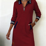 Harper | Zip Collar Dress