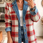 Scarlett | Vintage Elegant Denim Patchwork Jacket