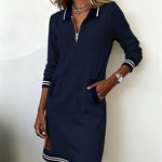 Harper | Zip Collar Dress