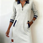 Harper | Zip Collar Dress