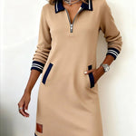 Harper | Zip Collar Dress