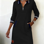 Harper | Zip Collar Dress