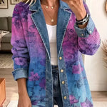 Evelyn | Retro Floral Pattern Art Stylish Jacket