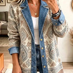 Lettie™ | Ethnic Patchwork Denim Jacket