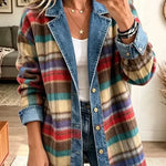 Charlotte | Women's Vintage Denim Patchwork Jacket