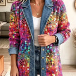 Zola™ | Sequin Panel Denim Jacket