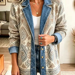 Lettie™ | Ethnic Patchwork Denim Jacket