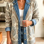 Amelia | Retro Ethnic Denim Patchwork Stylish Jacket